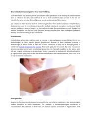 How to Find a Dermatologist for Your Skin Problems (1).docx