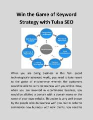 Win the Game of Keyword Strategy with Tulsa SEO.pdf