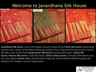 Bridal Sarees  Buy Bridal Sarees Online India-janardhana Silk House.pptx