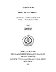 POPULASI DAN SAMPEL IDAH.doc