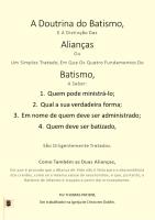 A Doutrina do Batismo, e a Distinção Das Aliancas - Thomas Patient.pdf