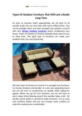 Types Of Outdoor Furniture That Will Last a Really Long Time.docx