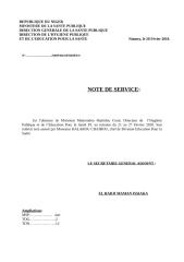 (2) NOTE DE SERVICE A L OCCASION DE MON DEPART A COTONOU.doc
