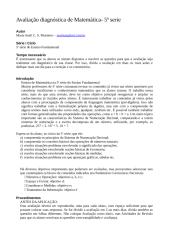 Avaliação diagnóstica de Matemática-5ª serie.doc